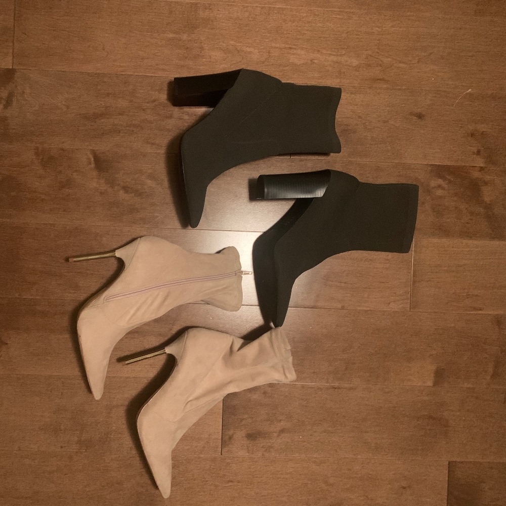 Shoes (Size 10) heels and a thigh high boot